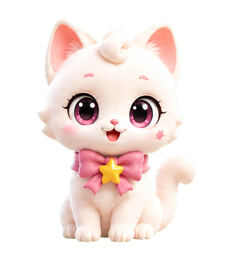 Mewmo standing happily